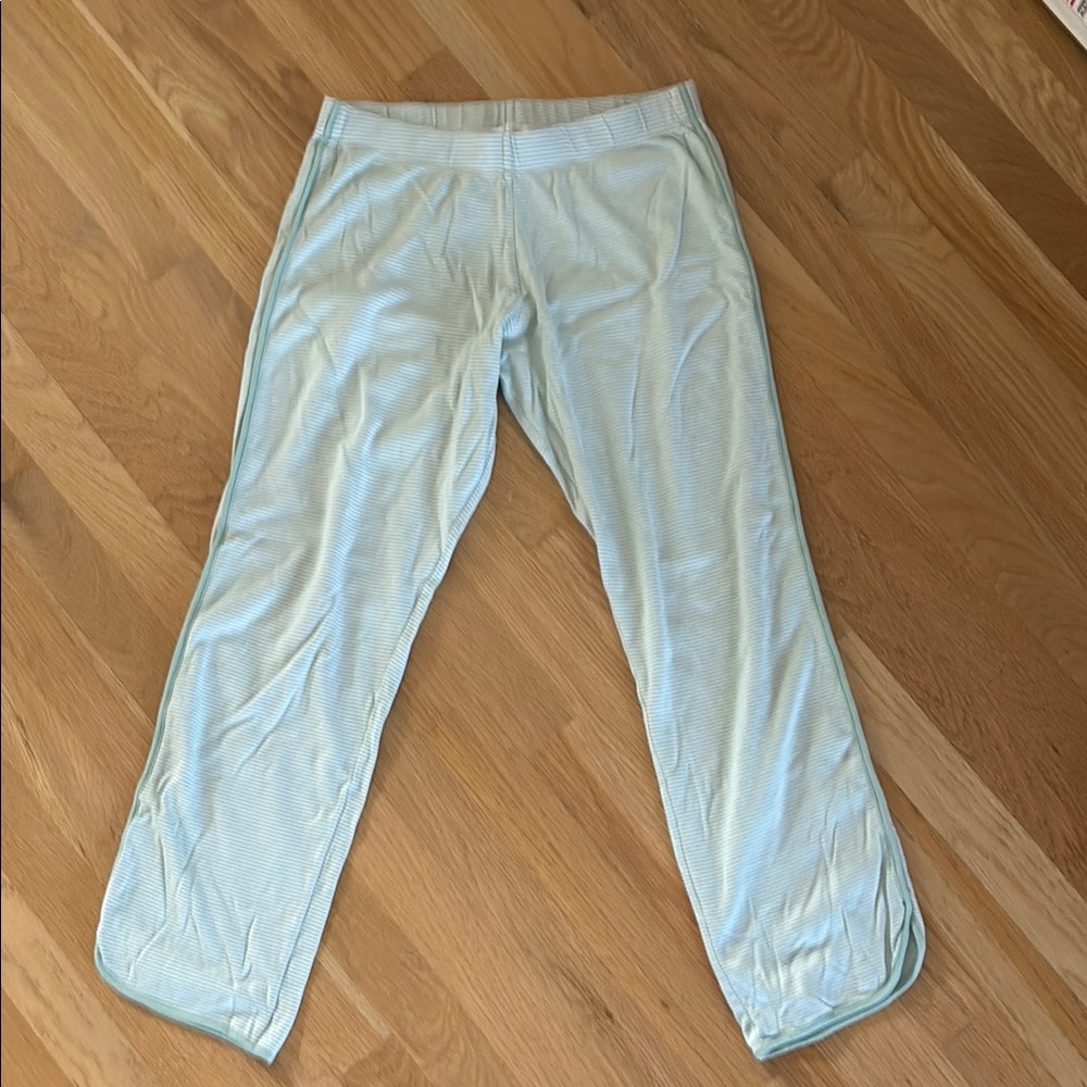 Lake green striped pajama pants. Good condition no matching top